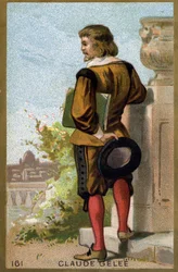 Portret Claude Gellée dit Le Lorrain (1600-1682). Chromolitografia z końca XIX wieku.