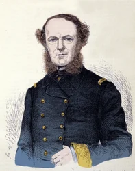 Portret hrabiego Carlo autorstwa Persano Pellion (1806-1883), patriota włoskiej Unite.