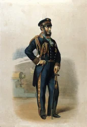 Portret hrabiego Carlo di Persano Pellion (1806-1883), patrioty włoskich Zjednoczonych.
