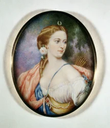Portret hrabiny Anny Walewskiej, z domu Anny Marii Ricci, żony hrabiego Walewskiego (1810 - 1868). Muzeum Risorgimento. Mediolan
