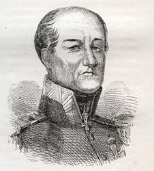 Portret Davida Hendrika, Barona Chasse 1765-1849 - grawerowanie