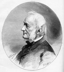 Portret pożądania Nisarda (1806-1888) pisarza i członka francuskiej akademii wybranego w 1850 roku.