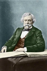 Portret Edmonda Huota de Goncourta (1822 - 1896), francuskiego historyka i pisarza.