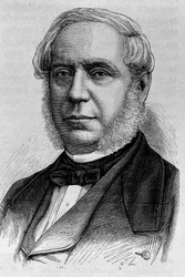 Portret Edouarda Drouyna de Lhuys (1805 - 1881). Rycina z końca XIX wieku w „Histoire de France” H. Martina.