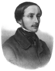 Portret Emilio Dandolo (1830 - 1859) postać we włoskim Risorgimento - grawer