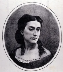 Portret Erminii Frezzolini. Włoski sopran (1818-1884).