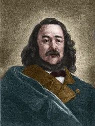 Portret Ferdinanda Freiligratha (1810-1876) niemieckiego pisarza.