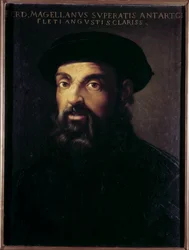 Portret Fernanda de Magellana (1480-1521) Portugalski nawigator Anonimowy obraz z XVI wieku. Sewilla, Muzeum Sztuk Pięknych