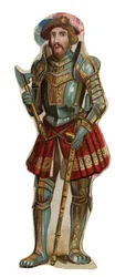Portret Franciszka I (1494 - 1547), króla Francji. Chromolitografia, koniec XIX wieku.