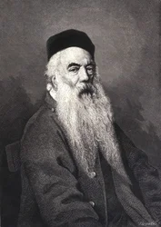 Portret François Rude (1784 - 1855) francuskiego rzeźbiarza.