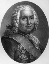 Portret Francois de Chevert (1695 - 1769).