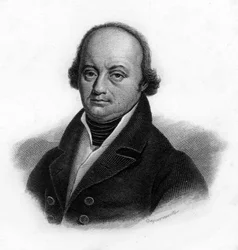 Portret Franza-Josepha Galla (Franz Joseph) (1758 - 1828), niemieckiego lekarza, rycina z XIX wieku