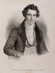 Portret Franza Schoberlechnera (rycina
