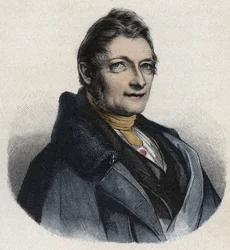 Portret Franza Xavera Gabelsbergera (1789-1849) angielskiego wynalazcy