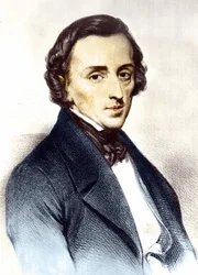 Portret Fryderyka Chopina (1810-1849), polskiego kompozytora.