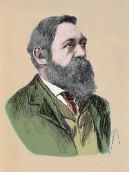 Portret Fryderyka Engelsa (1820 - 1895) niemieckiego filozofa i teoretyka socjalizmu.