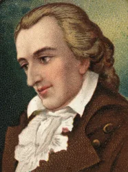 Portret Friedricha Schillera (1759-1805), niemieckiego poety i pisarza.