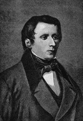 Portret Giacomo Leopardi (1798-1837), włoskiego pisarza.