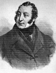 Portret Gioacchino Rossiniego (1792-1868) - w „”Współczesnych””, b.d. koniec XIX wieku.