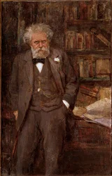 Portret Giosue Carducci (1835-1907), włoski poeta i krytyk Anonimowy obraz. Początek XX wieku. Bolonia, Casa Carducci - Giosue Carducci. Portret Giosue Carducci 1835-1907, włoski poeta i krytyk. Anonimowy obraz, początek XX wieku. Casa