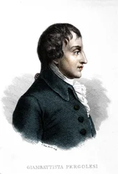 Portret Giovanniego Battisty Pergolesiego (Jean Baptiste Pergolese, Jean-Baptiste) (1710 - 1736).