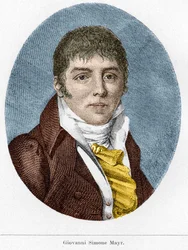 Portret Giovanniego Simone Mayra (Johann Simon Mayr), włoskiego kompozytora (1763-1845)