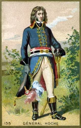 Portret generała Hochego (1768 - 1797). Chromolitografia z końca XIX wieku.