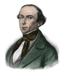 Portret Gottfrieda Ludolfa Camphausena (1803-1890) polityka pruskiego, premiera Prus - Gottfrieda Ludolfa Camphausena (1803-1890) bankiera i polityka z Rhenan.