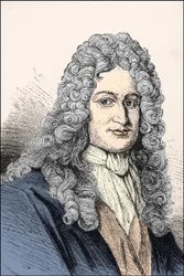 Portret Gottfrieda Wilhelma Leibniza (1646-1716), niemieckiego filozofa.