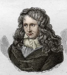 Portret Henri Bernardina de Saint Pierre (Saint-Pierre lub St-Pierre), pisarza francuskiego (1737-1814). Grawerunek z 1835 roku.