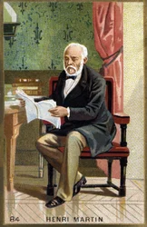 Portret Henri Martina. XIX-wieczna chromolitografia.