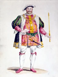 Portret Henryka VIII (1491 - 1547) z Anglii.