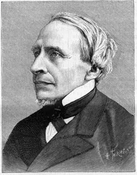 Portret Herve Mangona (1821-1888), człowieka nauki. W naturze. Przegląd nauk i ich zastosowań w sztuce i przemyśle.” 1888