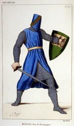 Portret Hugo III, księcia Burgundii (11148-1192).