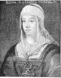 Portret Izabeli I Katoliczki (1451 - 1504), królowej Kastylii.