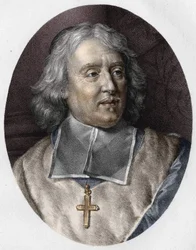 Portret Jacques-Benigne (Jacques Benigne) Bossuet (1627-1704).