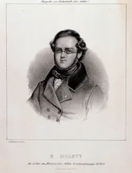 Portret Jacques Fromental Halevy (rycina)