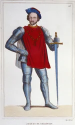 Portret Jacques de Chabannes Lord of LA PALICE. Marszałek Francji 1470-1525.