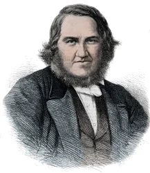 Portret Jamesa Younga Simpsona (1811-1870) szkockiego położnika - Sir James Young Simpson