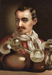 Portret Jana Chrzciciela Van Helmonta. Flamandzki lekarz i uczeń chemik Paracelsusa (Bruksela