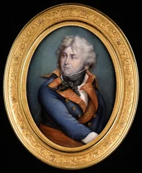 Portret Jeana Baptiste Klébera (1753 - 1800). Malarstwo z XIX wieku.