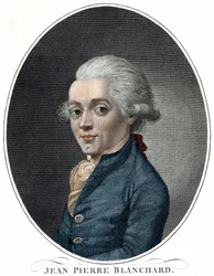 Portret Jean Pierre Blancharda (1709 - 1853), francuski aeronautyczny