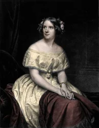 Portret Jenny Lind (1820-1887), szwedzkiej piosenkarki.