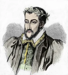 Portret Joachima du Bellaya. poeta francuski (Château du Liré, Maine-et-Loire