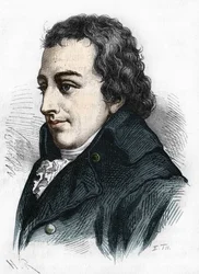 Portret Johanna Gottlieba Fichtego. filozof niemiecki (1762-1814).