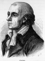 Portret Josepha Chaliera, francuskiego polityka (1747-1793).