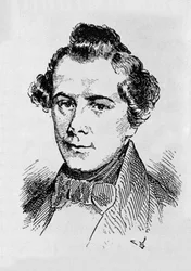 Portret Josepha Lannera Austriackiego kompozytora, skrzypka i dyrygenta (1801-1843).