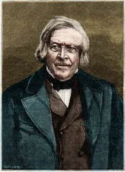 Portret Julesa Micheleta, francuskiego historyka i pisarza (1798 - 1874).