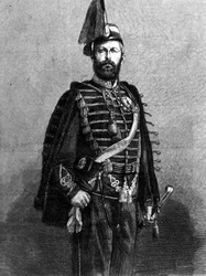 Portret króla Szwecji Karola XV (1826 - 1872).