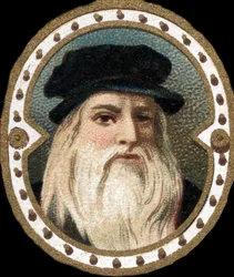 Portret Leonarda da Vinci (1452 - 1519) (Leonardo da Vinci).